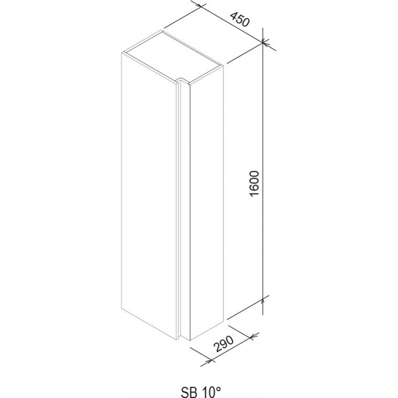 Ravak 10º Columna 45cm