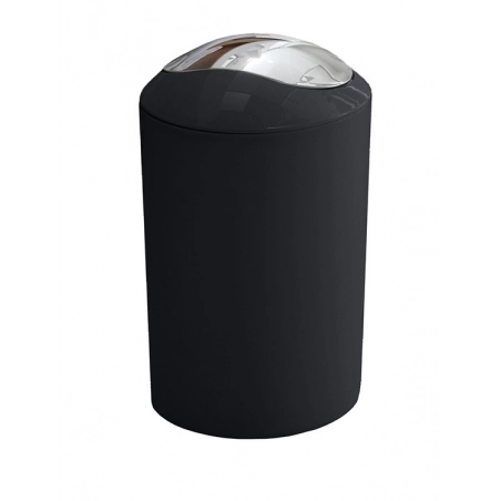 PAPELERA KLEINE WOLKE GLOSSY NEGRO 5L OPTIMA