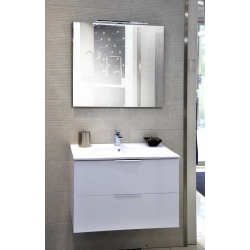 Sonia Mueble de Baño Blanco brillo 80x46 cm 2 cajones con