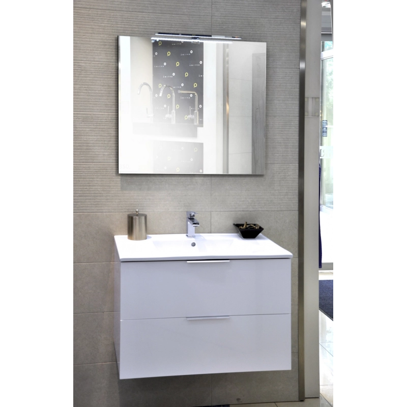 Sonia Mueble de Baño Blanco brillo 80x46 cm 2 cajones con