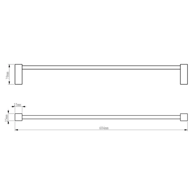 Optima Element ELE23 Toallero barra 60 cm