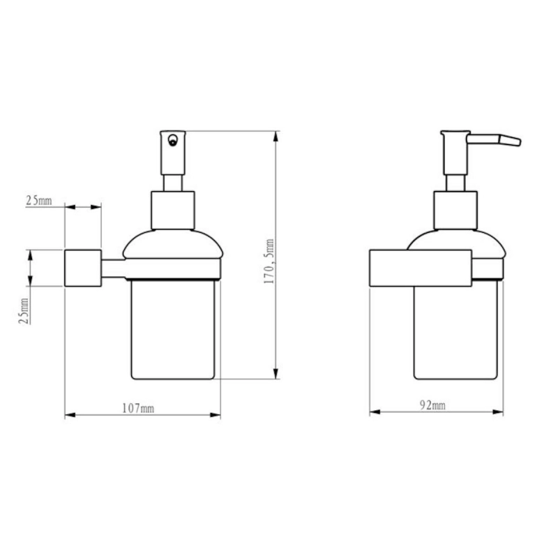 Dosificador jabón liquido Element ELE99 Optima