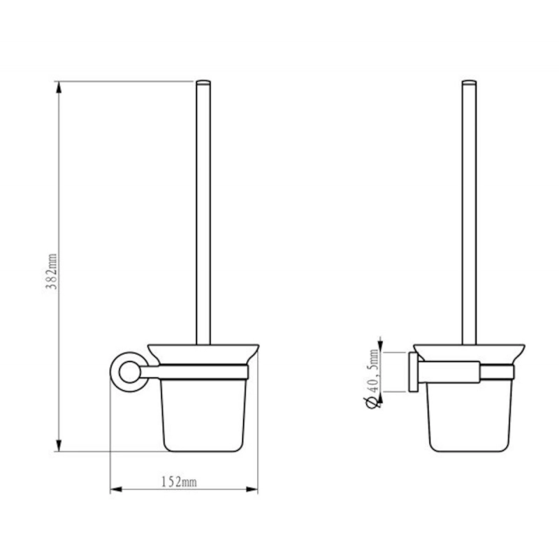 Optima Soft SOF37 Escobillero Pared