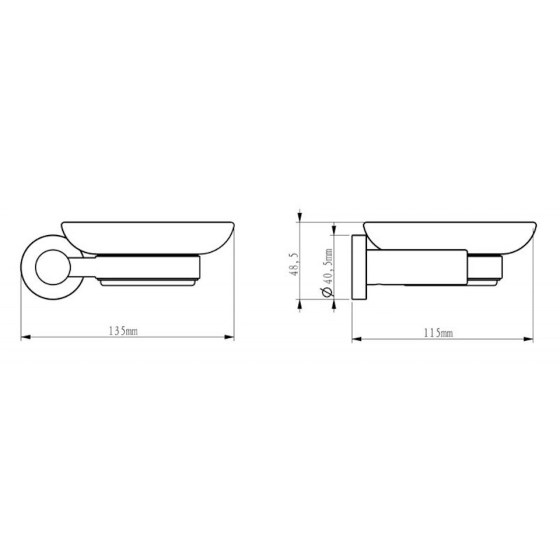 Optima Soft SOF39 Jabonera Pared