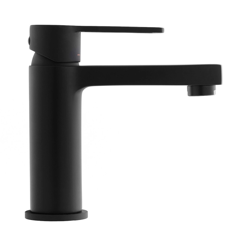 Grifo Monomando lavabo Negro mate Vallone Optima