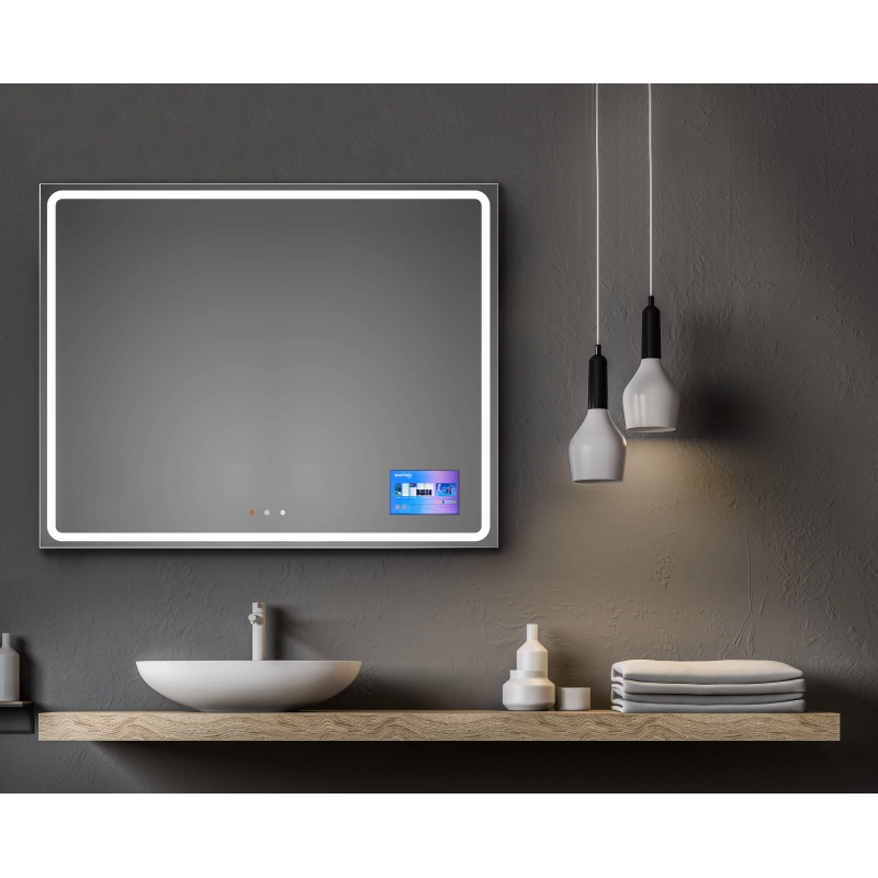 ESPEJO LED DIGIT TV LCD  con Wi-Fi y altavoces SDZ Bany