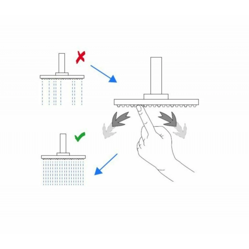 Columna de ducha termostática redonda OPTIMASSTZV con teleducha 3 funciones