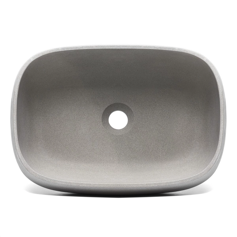 Lavabo Rectangular Piedra Gris LA5035LG