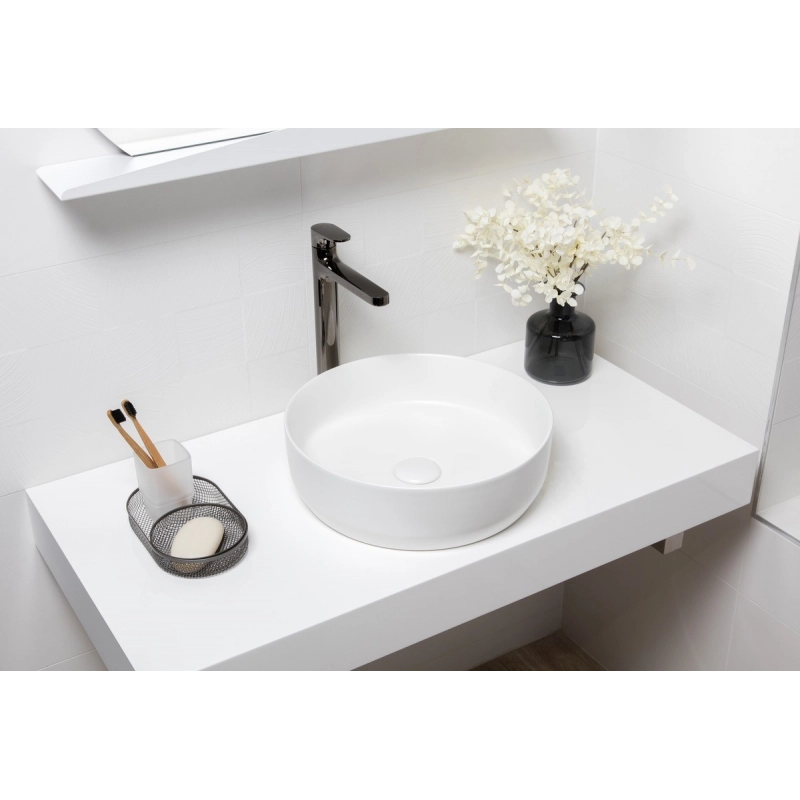 Lavabo Infinito blanco mate SATINF3939M 39x39