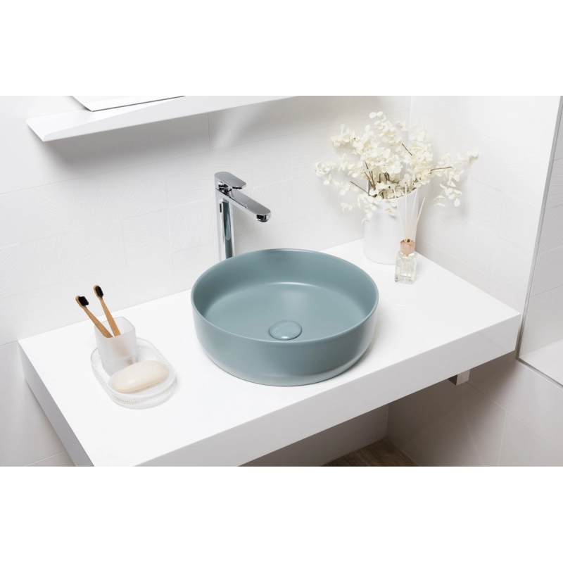 Lavabo Infinito verde mate SATINF3939LGEM Swiss Aqua Technologies