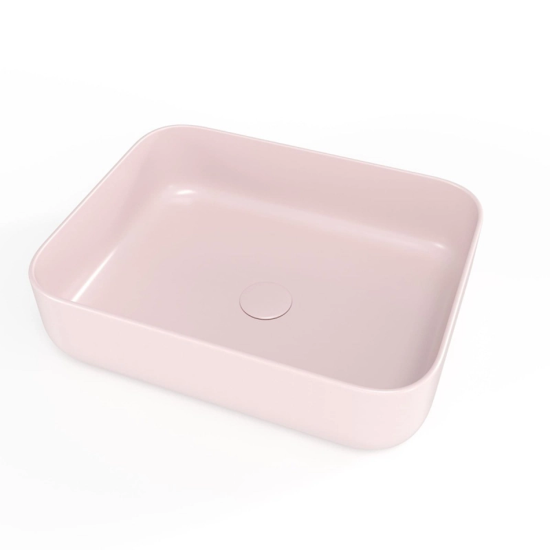 Lavabo encimera Rosa mate 50x39 Infinitio SATINF5039PM de Swiss Aqua Technologies