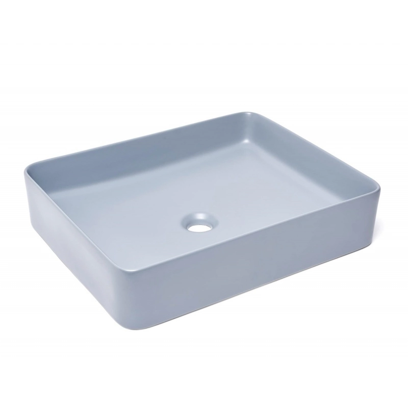 Lavabo Cuadrado encimera Azul Mate 50x40 Infinitio SATINF5040DBLM de Swiss Aqua Technologies