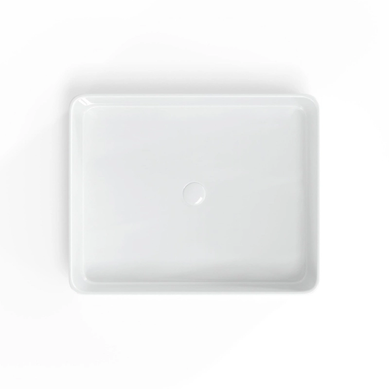 Lavabo Cuadrado encimera Blanco Brillo 50x40 Infinitio SATINF5040 de Swiss Aqua Technologies