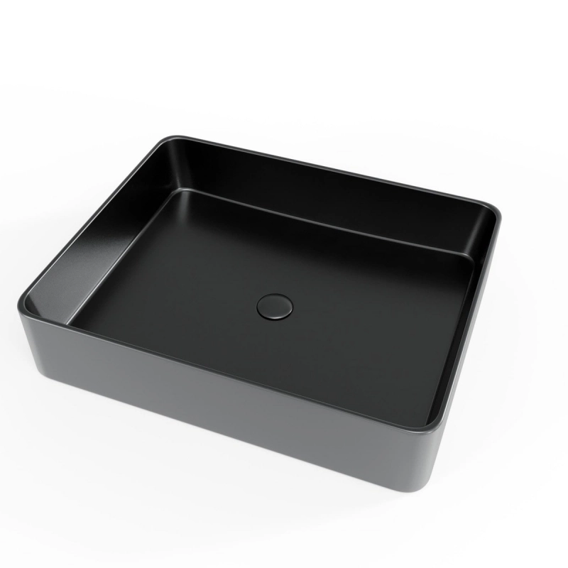 Lavabo Cuadrado encimera Negro Mate 50x40 Infinitio SATINF5040BKM de Swiss Aqua Technologies