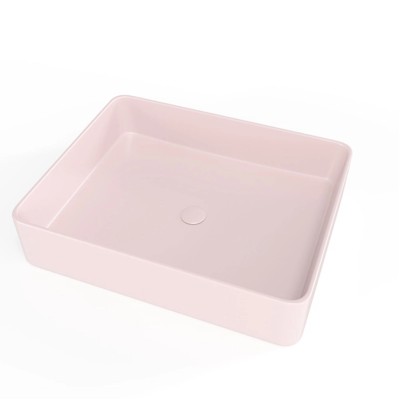 Lavabo encimera Rosa Mate 50x40 Infinitio SATINF5040PM de Swiss Aqua Technologies