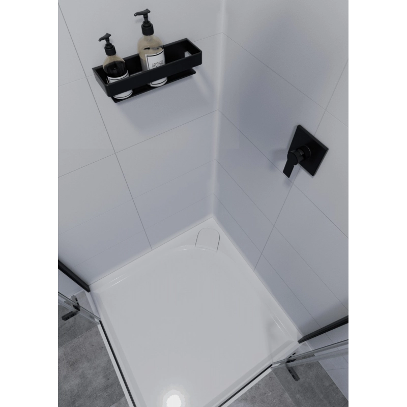 Bandeja para baño SATDPOL30MC negro mate 30cm de Swiss Aqua Technologies