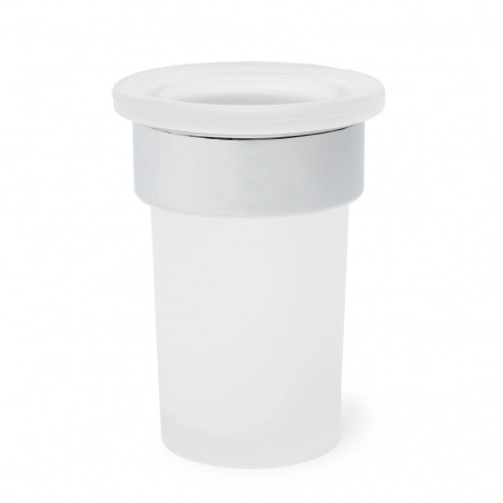 Vaso multiusos Simply R SATDSIMR27 cromo/vidrio de Swiss Aqua Technologies