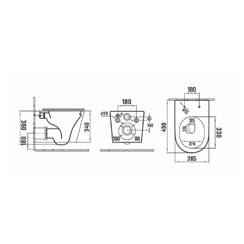 Roca Pack Cisterna empotrada Roca Active Rack + Taza SAT Infinitio + Tapa Slim, soft close + Placa Blanca