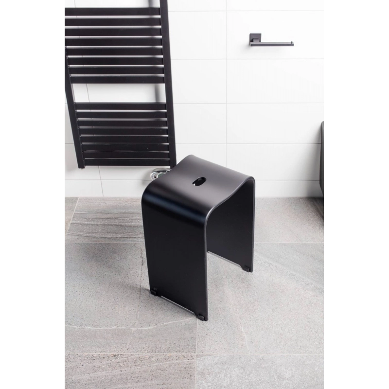 Asiento para ducha Acrílico Negro SATSTOLPLASTC de Swiss Aqua Technologies