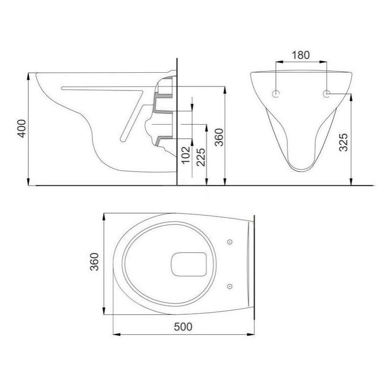 Bastidor Jika pack cisterna empotrada y pulsador Blanco brillo con inodoro suspendido Nila Jika