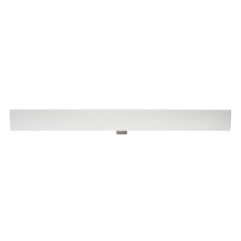 Lavabo INFINITIO Blanco Brillo 121,4x46,9x12 con dos agujeros para grifos SATINF12046