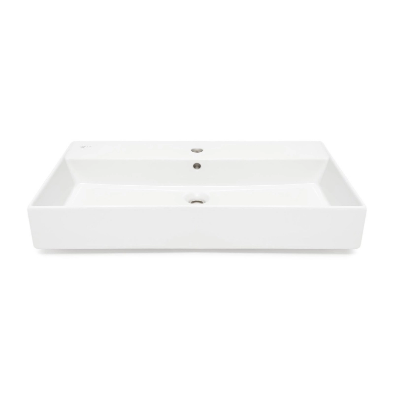 Lavabo INFINITIO BLANCO BRILLO 80,5X46.5 CM con agujero para grifo SATINF8046