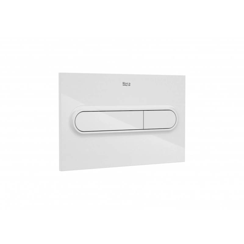 BASTIDOR ROCA DUPLO ONE PACK CISTERNA EMPOTRADA Y PULSADOR PL1 BLANCO BRILLO CON INODORO SUSPENDIDO RIM-EX BREVIS BLANCO 53 CM