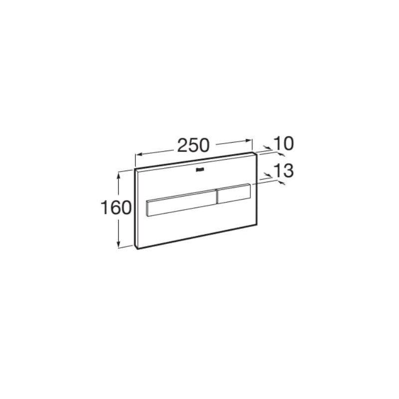 BASTIDOR ROCA DUPLO ONE PACK CISTERNA EMPOTRADA Y PULSADOR PL7 NEGRO MATE CON INODORO SUSPENDIDO RIM-EX INFINITIO NEGRO 48 CM