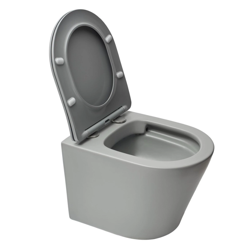 Bastidor GROHE pack cisterna empotrada y pulsador cromo con inodoro suspendido Rim-ex Infinitio Gris Mate 48 cm de SAT