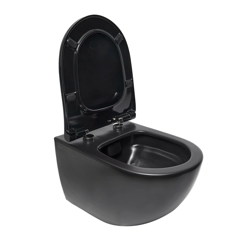 Bastidor GROHE pack cisterna empotrada y pulsador cromo con inodoro suspendido Rim-ex Infinitio Negro Mate 54 cm de SAT