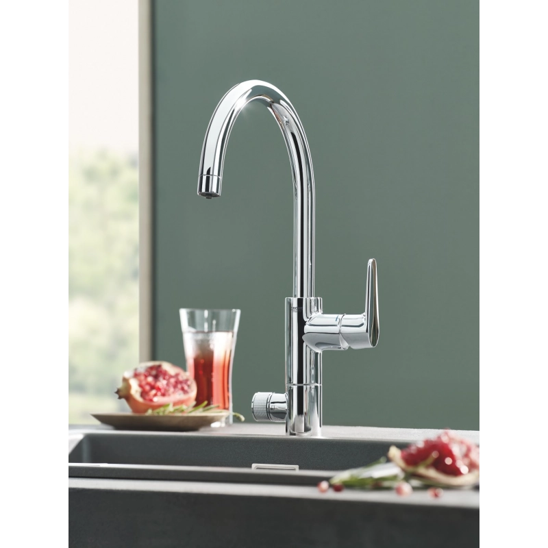 Grohe blue grifo de fregadero pure baucuvre starter kit con Función filtro de agua