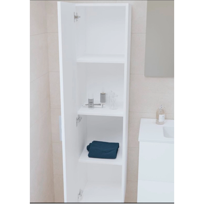 Conjunto muebles de baño Vitra Mia Set 79x39,5x61 que incluye espejo, lavabo, iluminación LED en blanco.