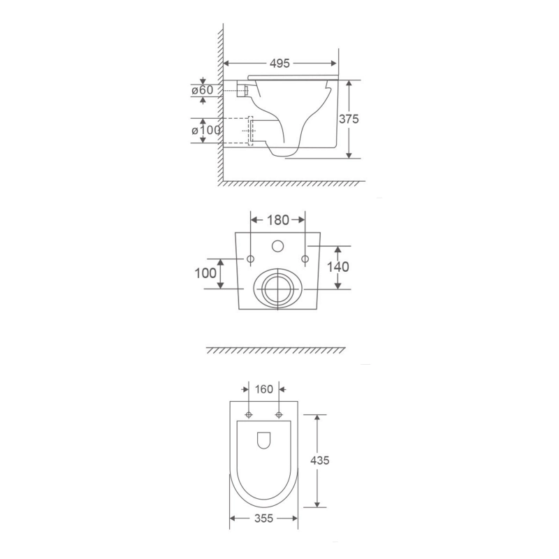 BASTIDOR GEBERIT DUOFIX CON CISTERNA EMPOTRADA, PULSADOR DELTA 01, INODORO SUSPENDIDO TORNADO 72 SISTEMA VORTEX BLANCO DE SAT