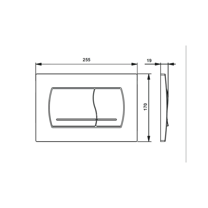 BASTIDOR ROCA ACTIVE PACK CISTERNA EMPOTRADA Y PULSADOR BLANCO BRILLO CON INODORO SUSPENDIDO Rim-ex Avangard blanco br AQUA