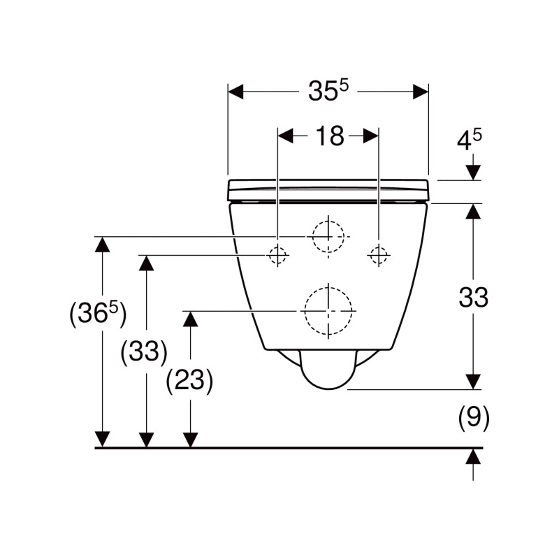 BASTIDOR GROHE CON CISTERNA EMPOTRADA, PULSADOR CROMO BRILLO, INODORO SUSPENDIDO SMYLE SQUARE DE GEBERIT