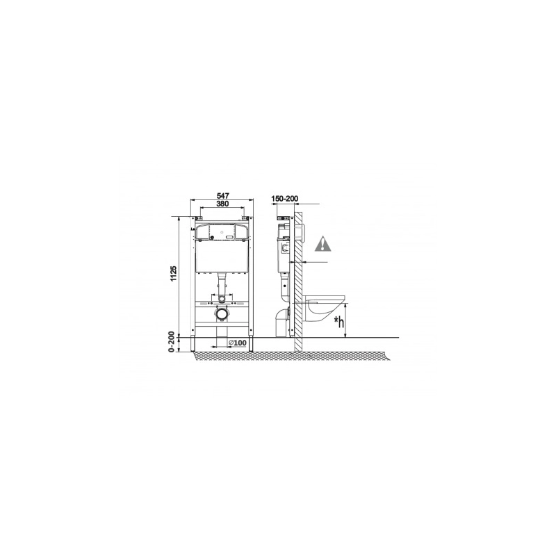 PACK ROCA ACTIVE CISTERNA EMPOTRADA Y PULSADOR CROMO BRILLO CON INODORO SUSPENDIDO KALIOPA NEGRO 49cm AQUA