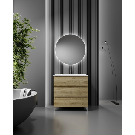 Mueble de Baño Barcelona Roble Natural 80x46