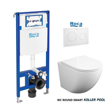 WC Koller Pool Tornado Tapa amortiguada con Roca PL10