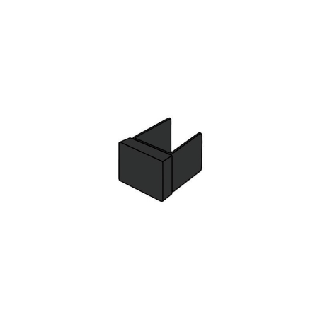 Tapa final 332S Negro Mate Euroshrink