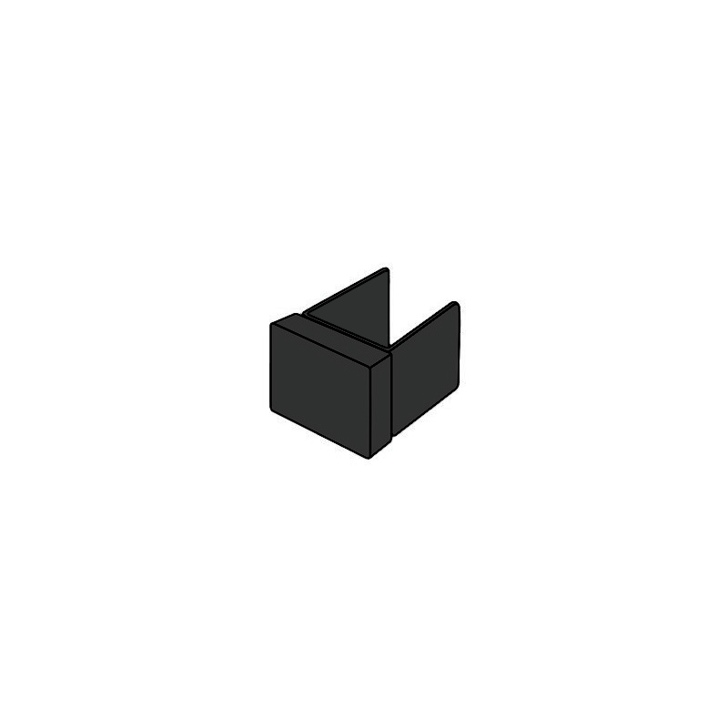 Tapa final F-330S Negro Mate Euroshrink