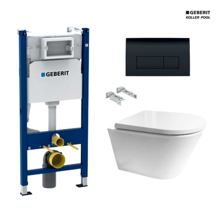 Bastidor GEBERIT Duofix pack cisterna empotrada y pulsador DELTA 50 ng br con WC susp ORION TAPA ENVOLVENTE BL Tornado 3.0