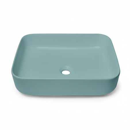 Lavabo encimera verde oscuro mate 50x39 Infinitio SATINF5039LGEM de Swiss Aqua Technologies