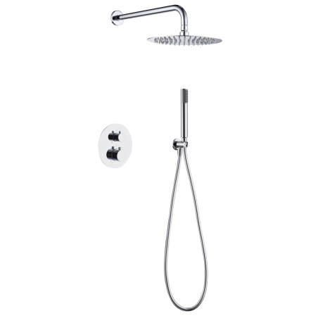 Sistema ducha empotrado termostático IMEX Monza cromo