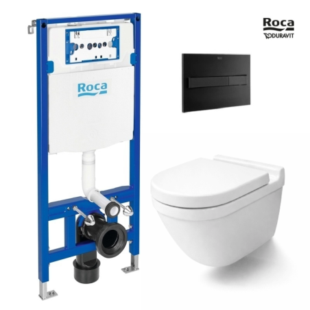 Pack Roca Duplo One + WC Duravit Starck 3 Rimless