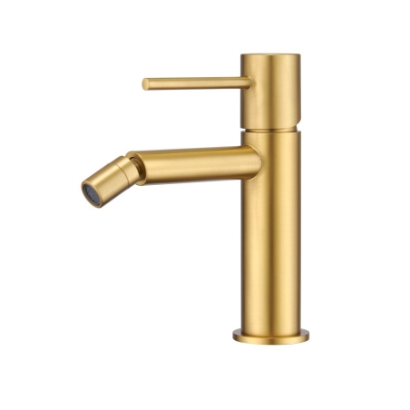 Grifo bidé monomando IMEX Monza oro cepillado