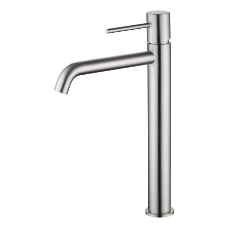 Grifo lavabo caño alto monomando IMEX Monza oro rosa cepillado