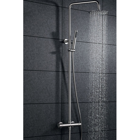 Columna ducha termostática Aqua acero inoxidable