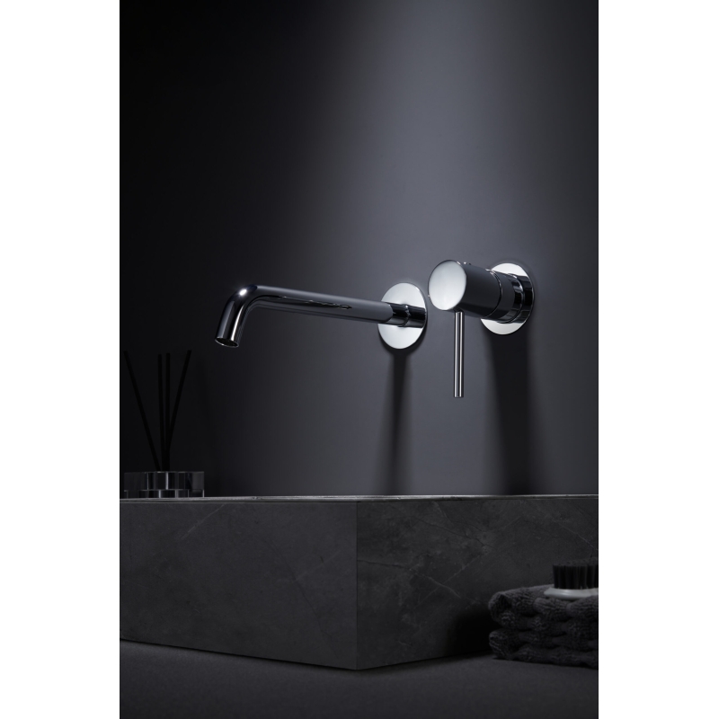 Grifo lavabo empotrado monomando IMEX Monza cromo - Vista frontal