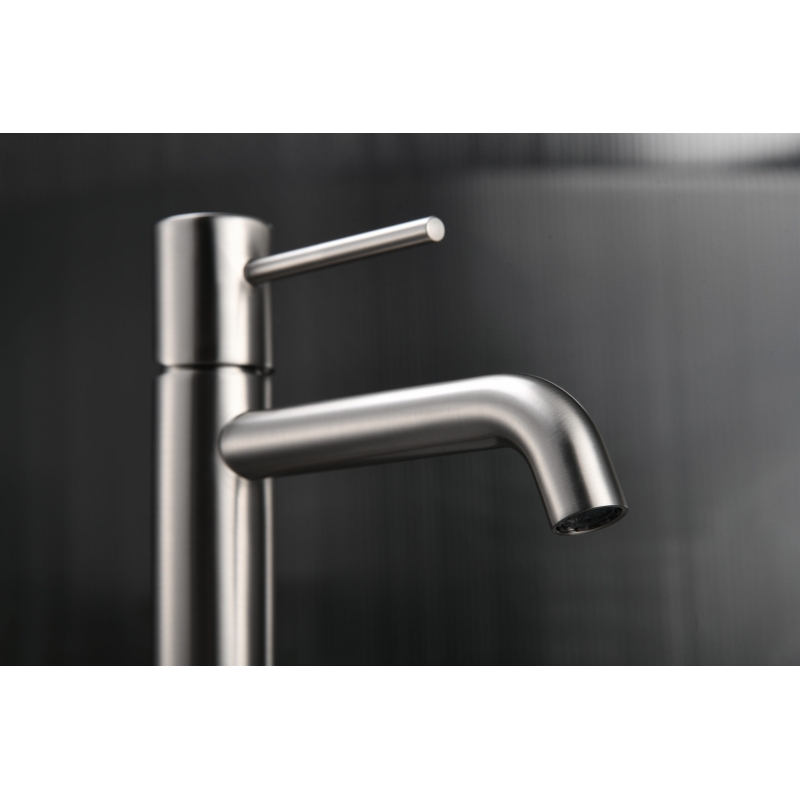 Grifo lavabo monomando IMEX Monza oro rosa cepillado - Detalle acabado
