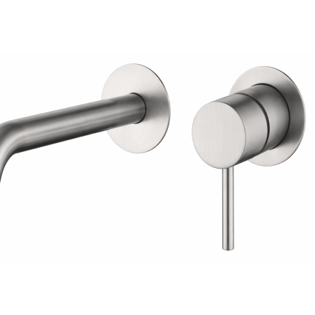 Grifo lavabo empotrado monomando Imex serie Monza níquel cepillado - GLM039/NQ